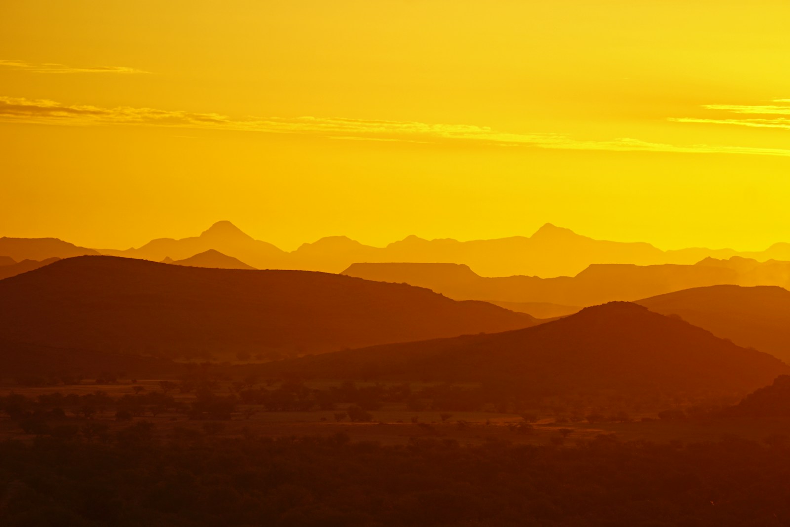 Rocky mountain landscape in Damaraland