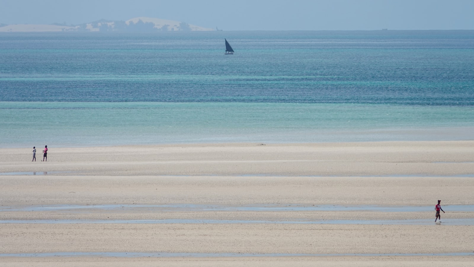 A dhow on the turquoise waters of Mozambique
