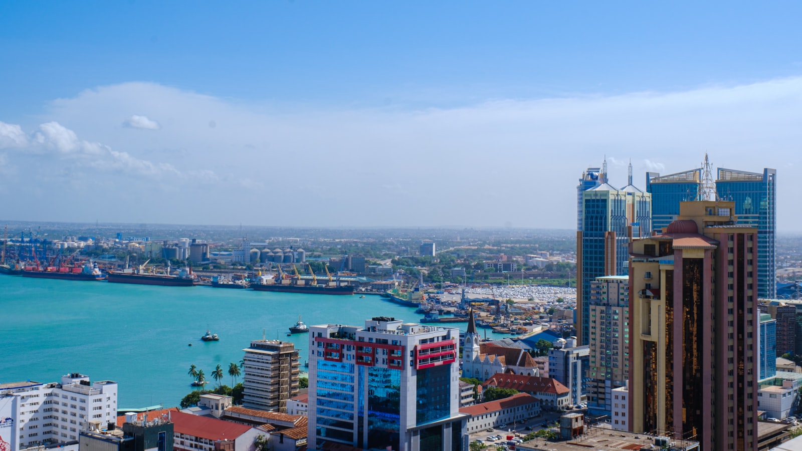 The city of Dar es Salaam, Tanzania